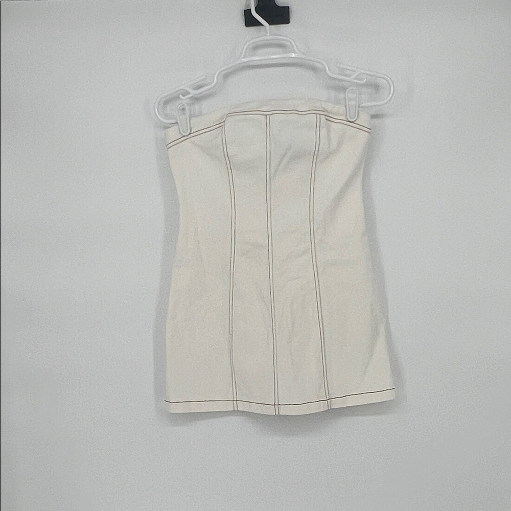 White Fox strapless mini dress medium